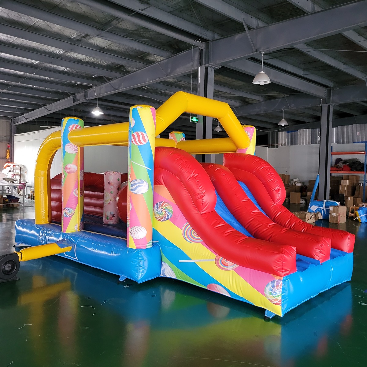 Kids Outdoor Slide - مركز ألعاب خارجي تجاري من قماش