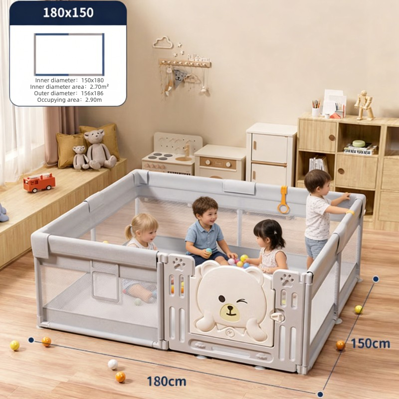 Kids Outdoor Fence - سياج لعب آمن للأطفال من IMBABY