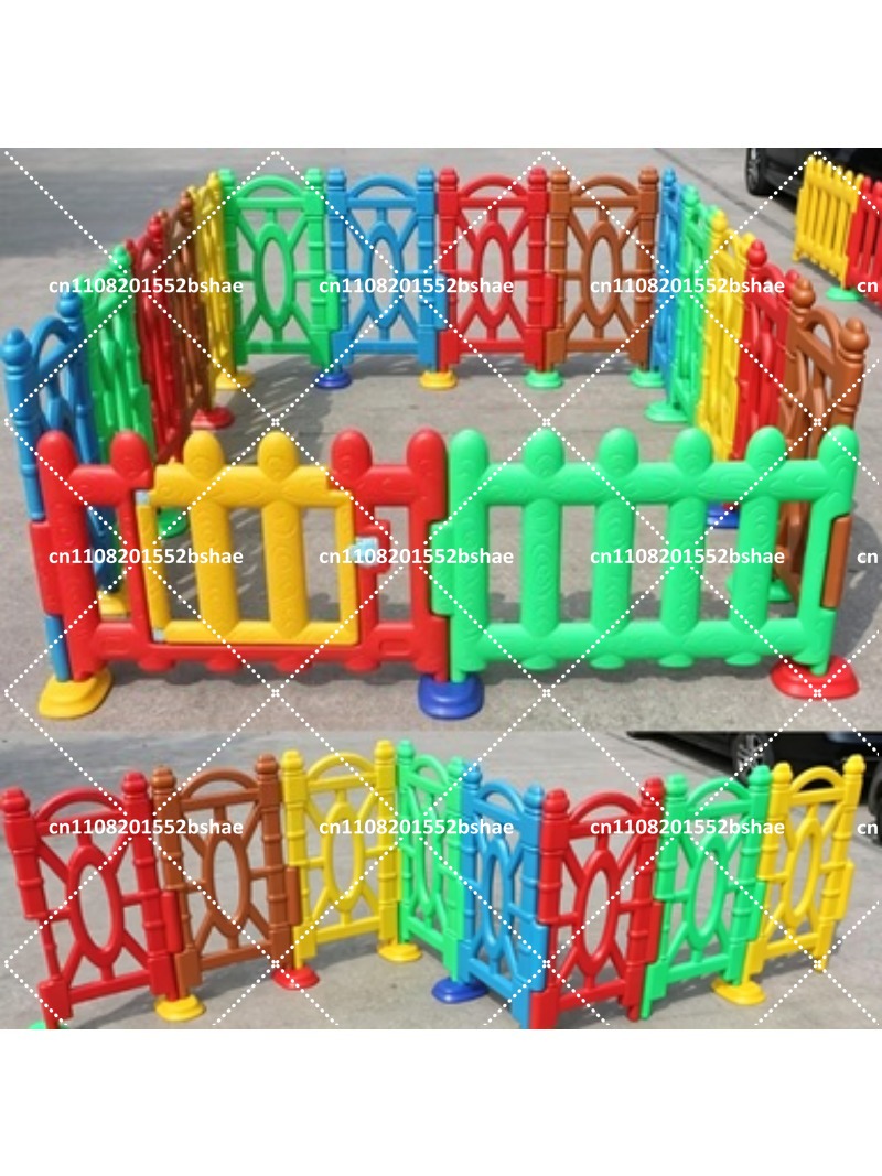 Kids Outdoor Fence - سياج ألعاب بلاستيكي متعدد الزوايا للأطفال،