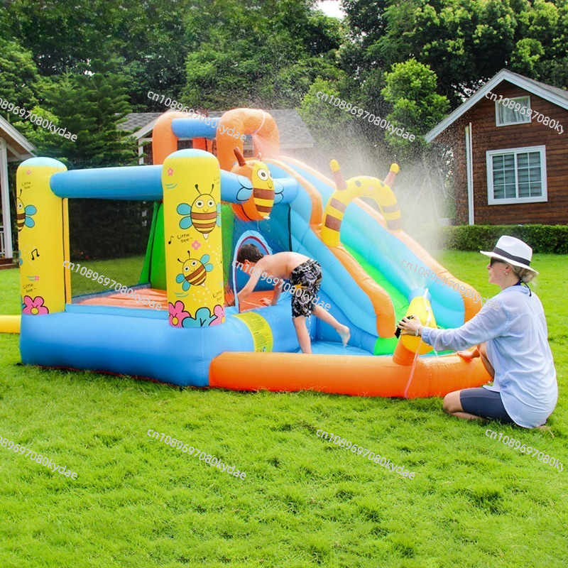 Kids Outdoor Jumping Castle - قلعة قفز قابلة للنفخ مع زحليقة