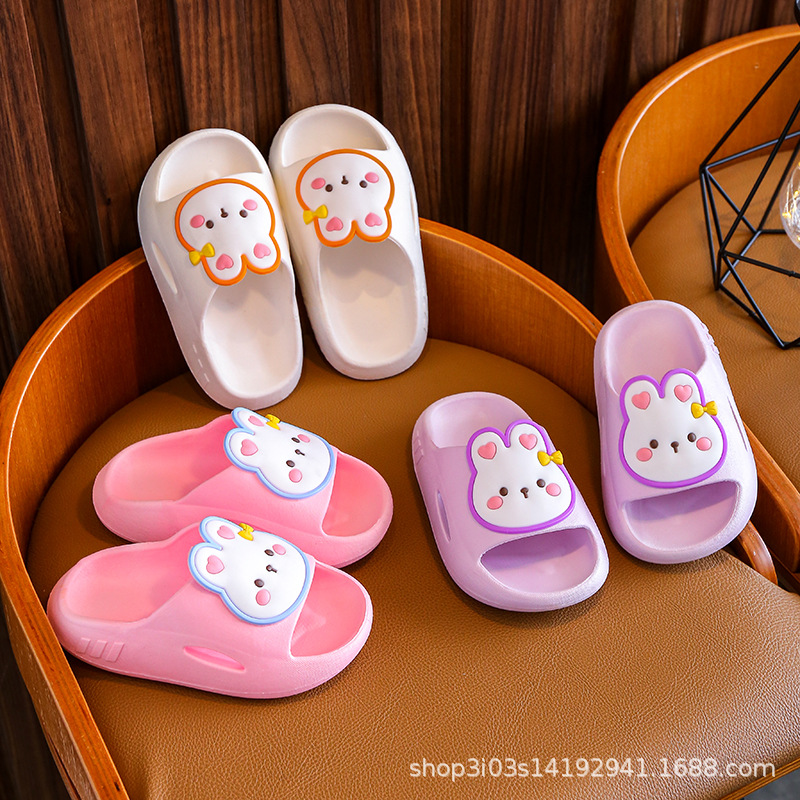 Kids Indoor Outdoor Slippers - أحذية شاطئية للأطفال بتصميم كرتوني صيفي،