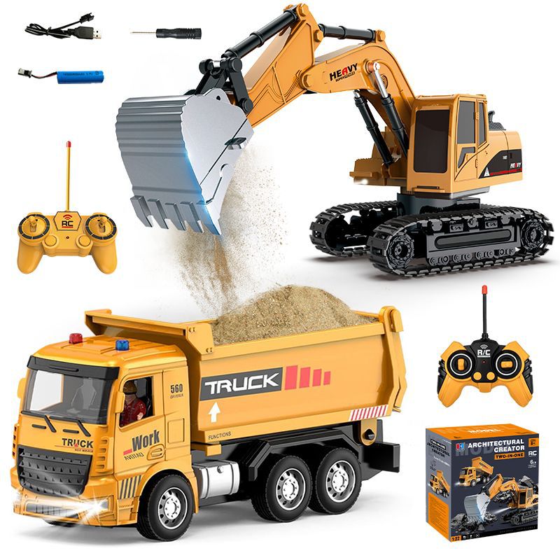 Kids Outdoor Digger - لعبة حفارة تعمل بالتحكم عن بعد