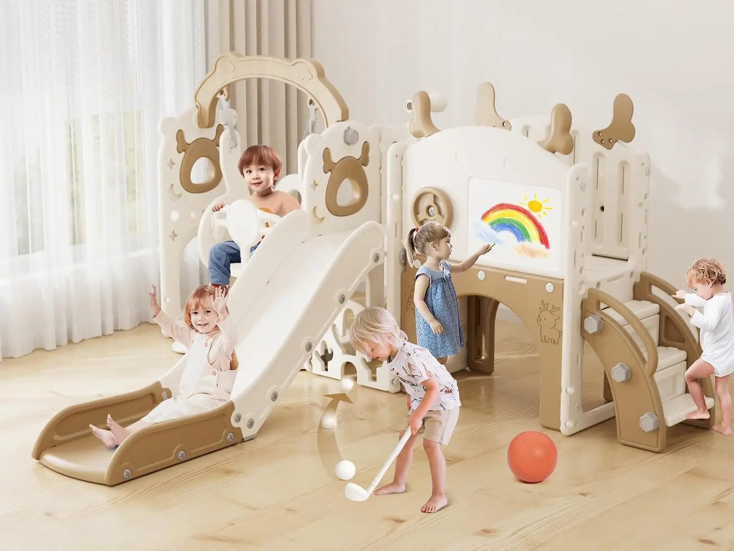 Kids Outdoor Slide Set - مجموعة ألعاب للأطفال الصغار 13 في