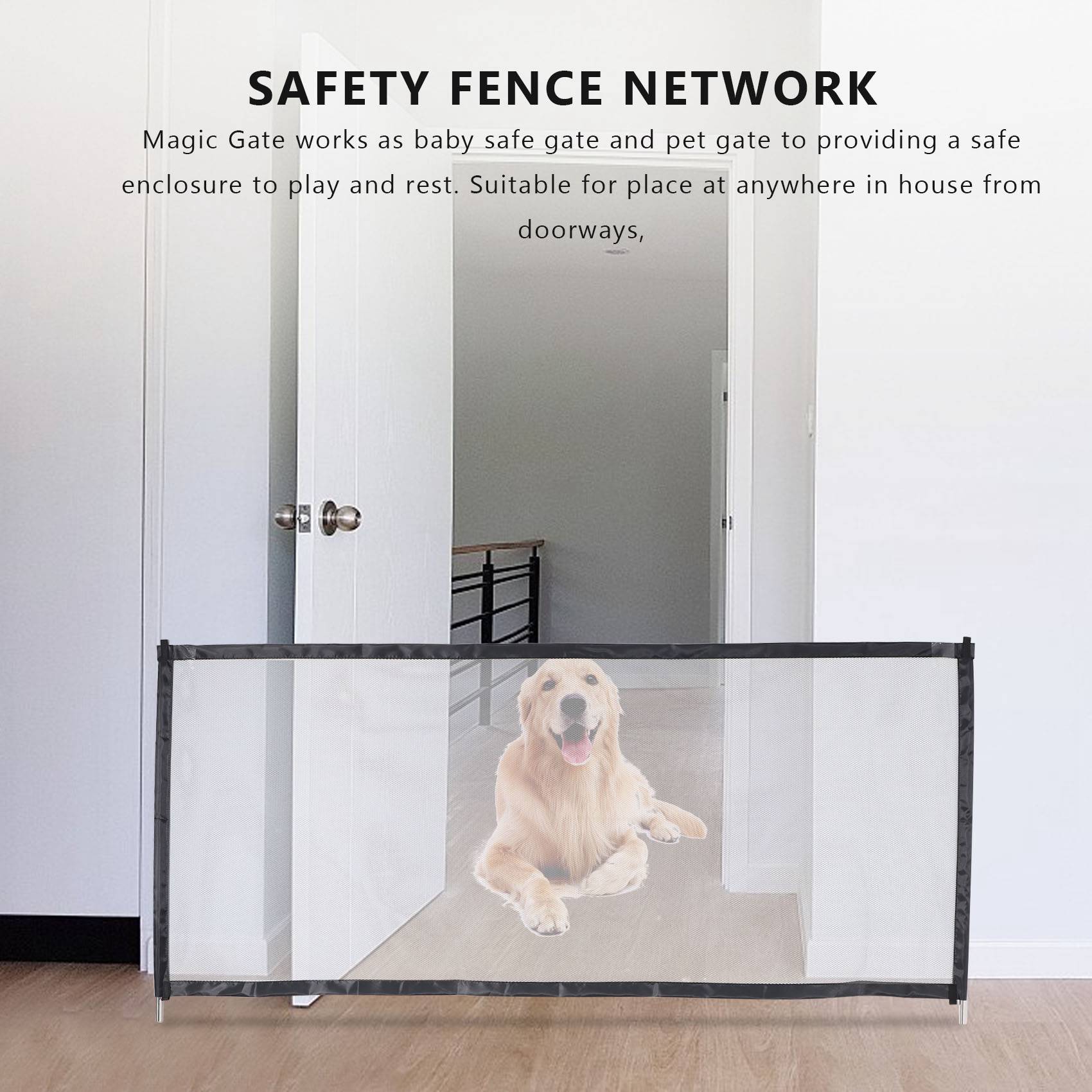 Kids Outdoor Fence - B78B-Magic Gate المحمولة للطي شبكة سلامة