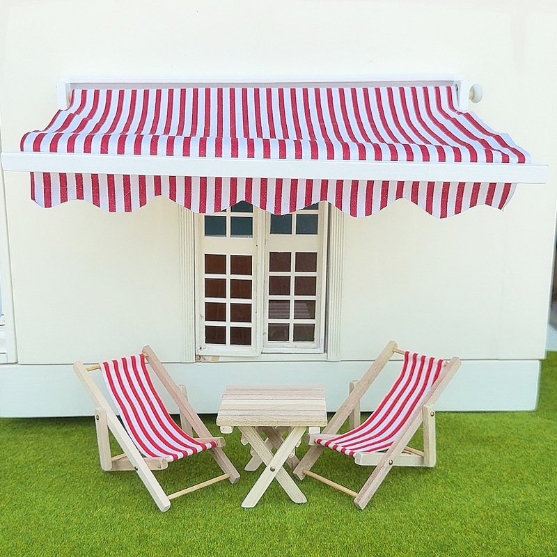 Kids Outdoor Toys - 1/12 دمية محاكاة المظلة نموذج دمية