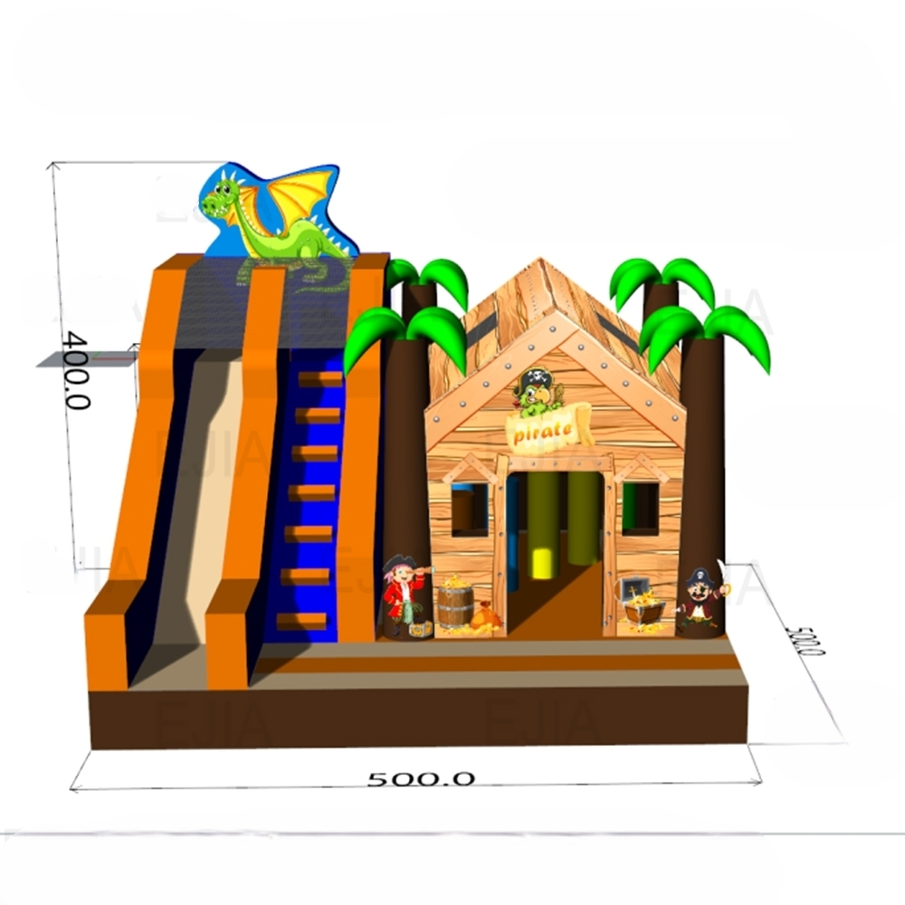 المحمولة التجارية 17FT كبيرة ن - مراجعة Kids Outdoor Jumping Castle وسعره