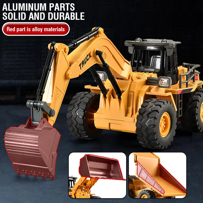 2.4G سبيكة التحكم عن بعد حفارة - مراجعة Kids Outdoor Excavator وسعره