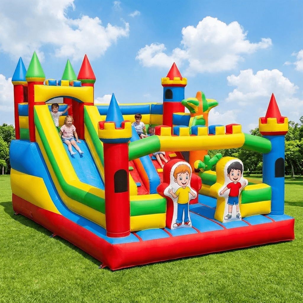 قلعة نطاطية قابلة للنفخ مخصصة  - مراجعة Kids Outdoor Jumping Castle وسعره