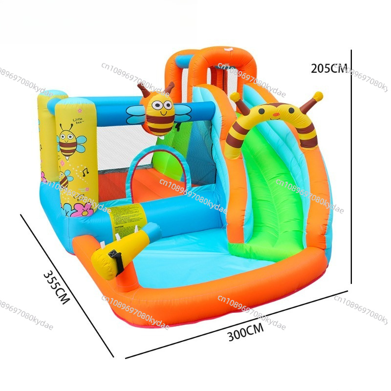 قلعة قفز قابلة للنفخ مع زحليقة - مراجعة Kids Outdoor Jumping Castle وسعره