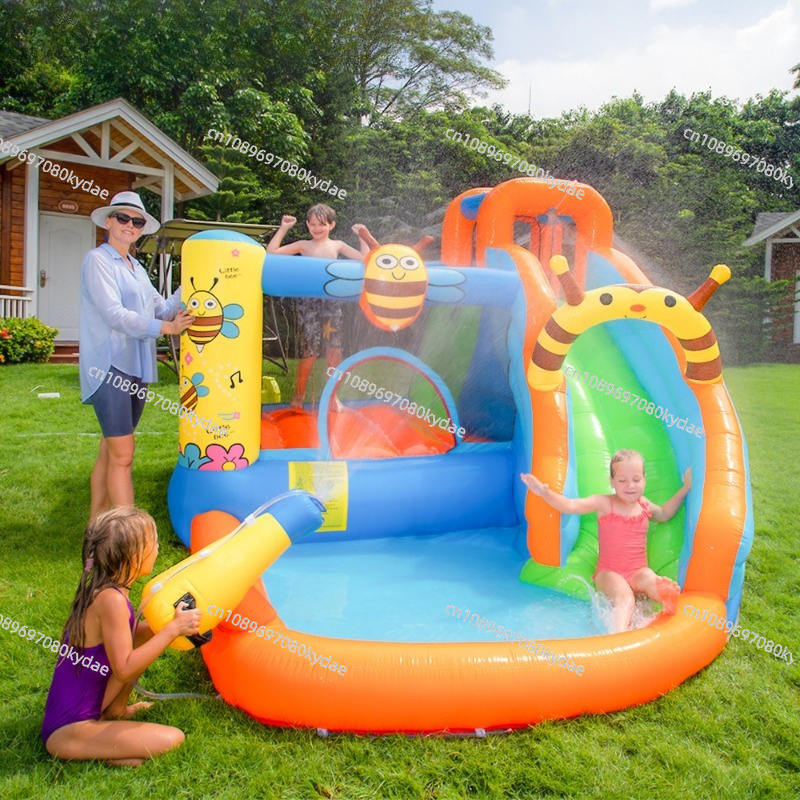 قلعة قفز قابلة للنفخ مع زحليقة - مراجعة Kids Outdoor Jumping Castle وسعره
