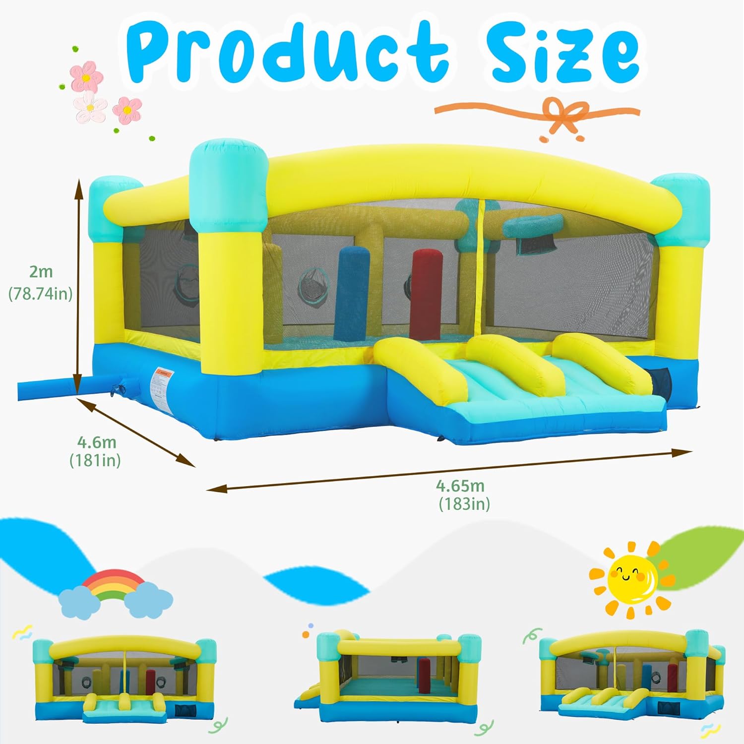 بيت القفز الكبير، قلعة قابلة ل - مراجعة Kids Outdoor Slide وسعره