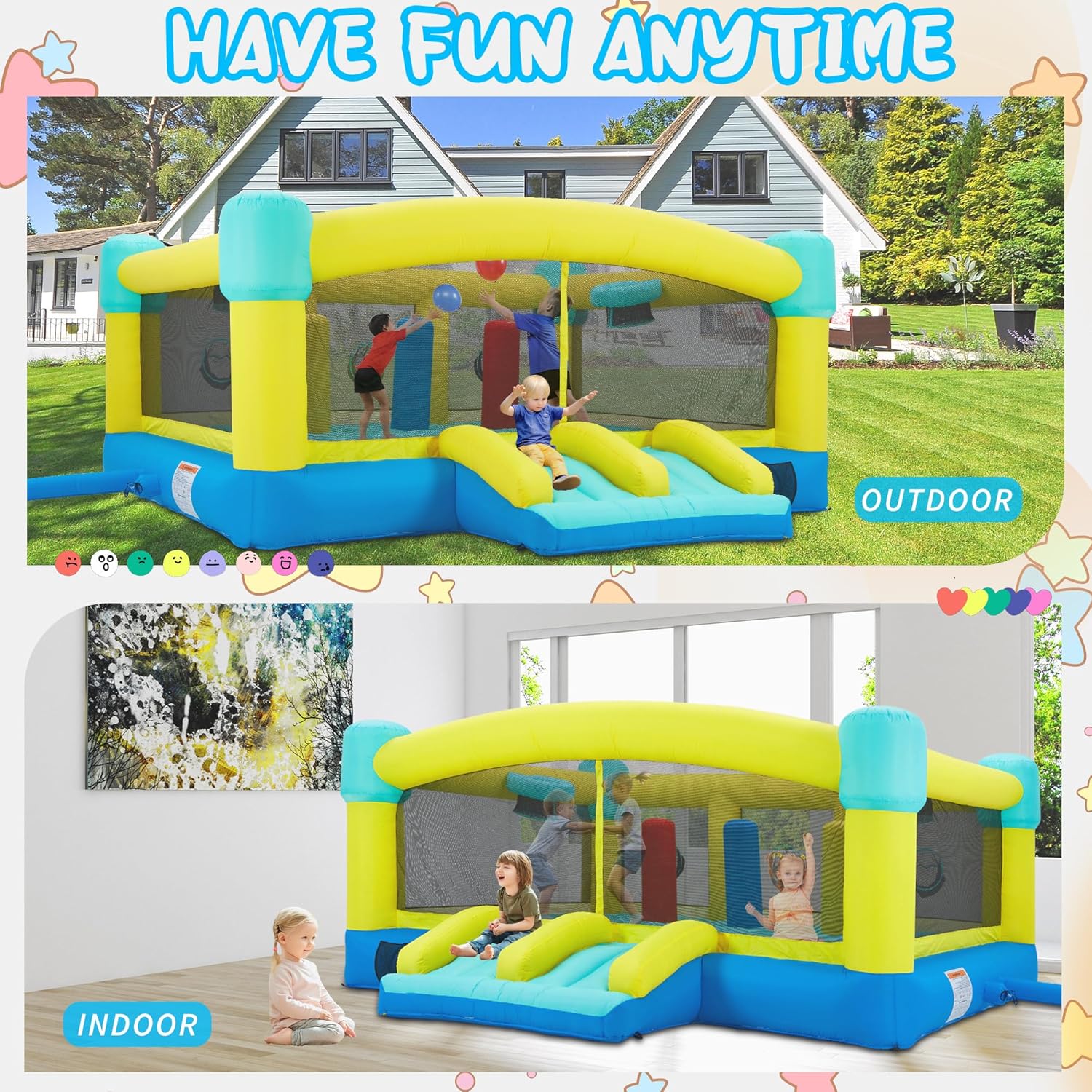بيت القفز الكبير، قلعة قابلة ل - مراجعة Kids Outdoor Slide وسعره