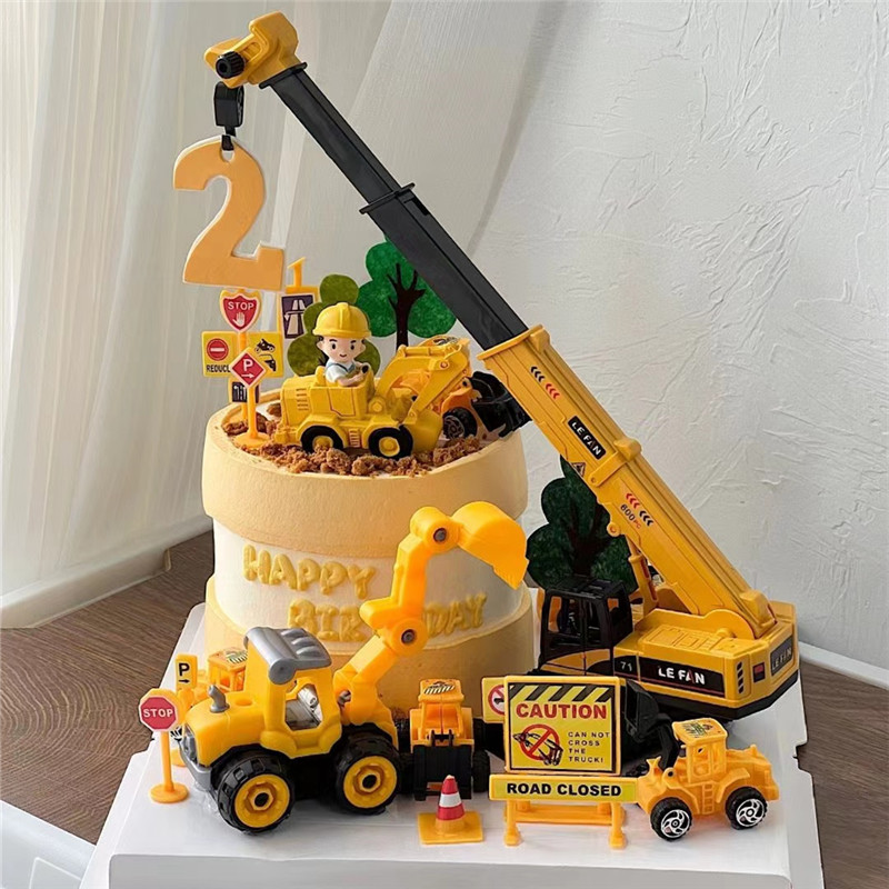 حفارة كرين جرار كعكة توبر هندس - مراجعة Kids Outdoor Excavator وسعره