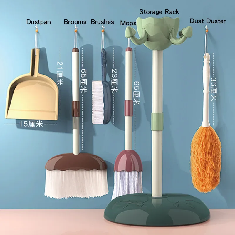 مجموعة 5/6/10/11 قطعة مجموعة ت - مراجعة Kids Outdoor Broom وسعره