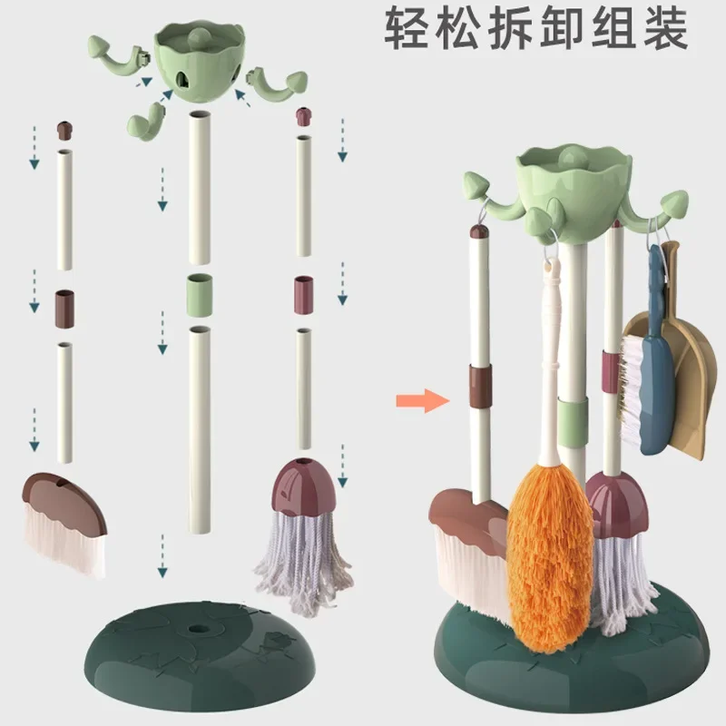 مجموعة 5/6/10/11 قطعة مجموعة ت - مراجعة Kids Outdoor Broom وسعره