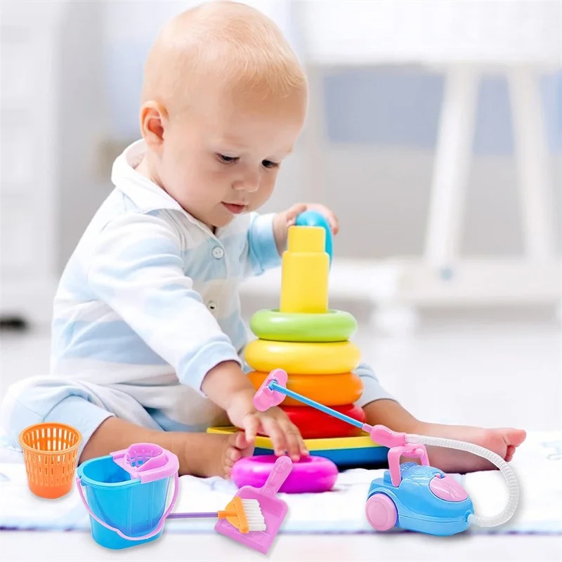 مجموعة ألعاب تنظيف صغيرة مكونة - مراجعة Kids Outdoor Broom وسعره