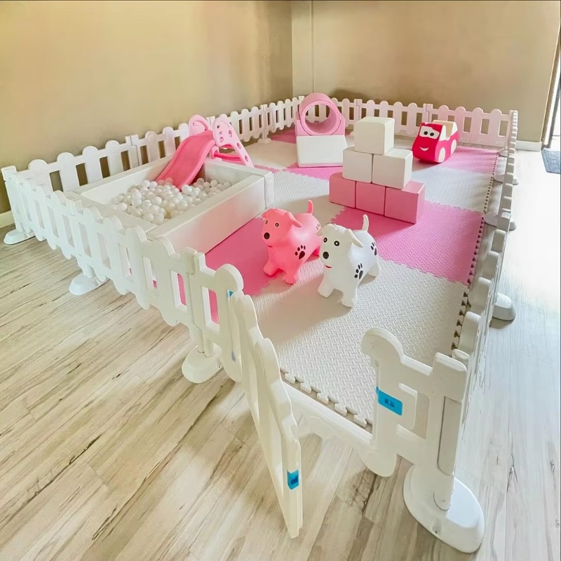 باب بلاستيكي محمول سهل التركيب - مراجعة Kids Outdoor Fence وسعره