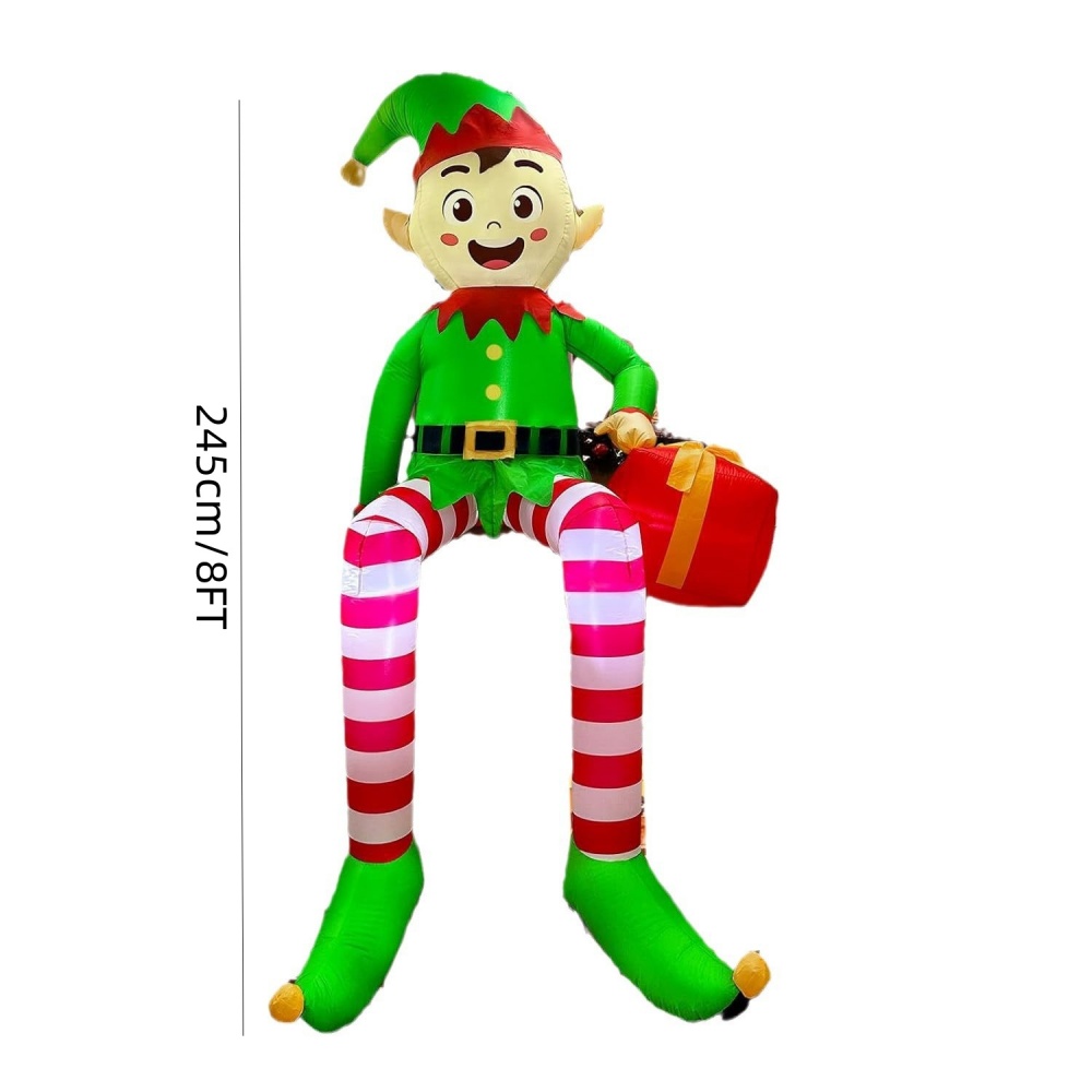 8FT عيد الميلاد المطاطية يجلس  - مراجعة Kids Outdoor Gifts وسعره