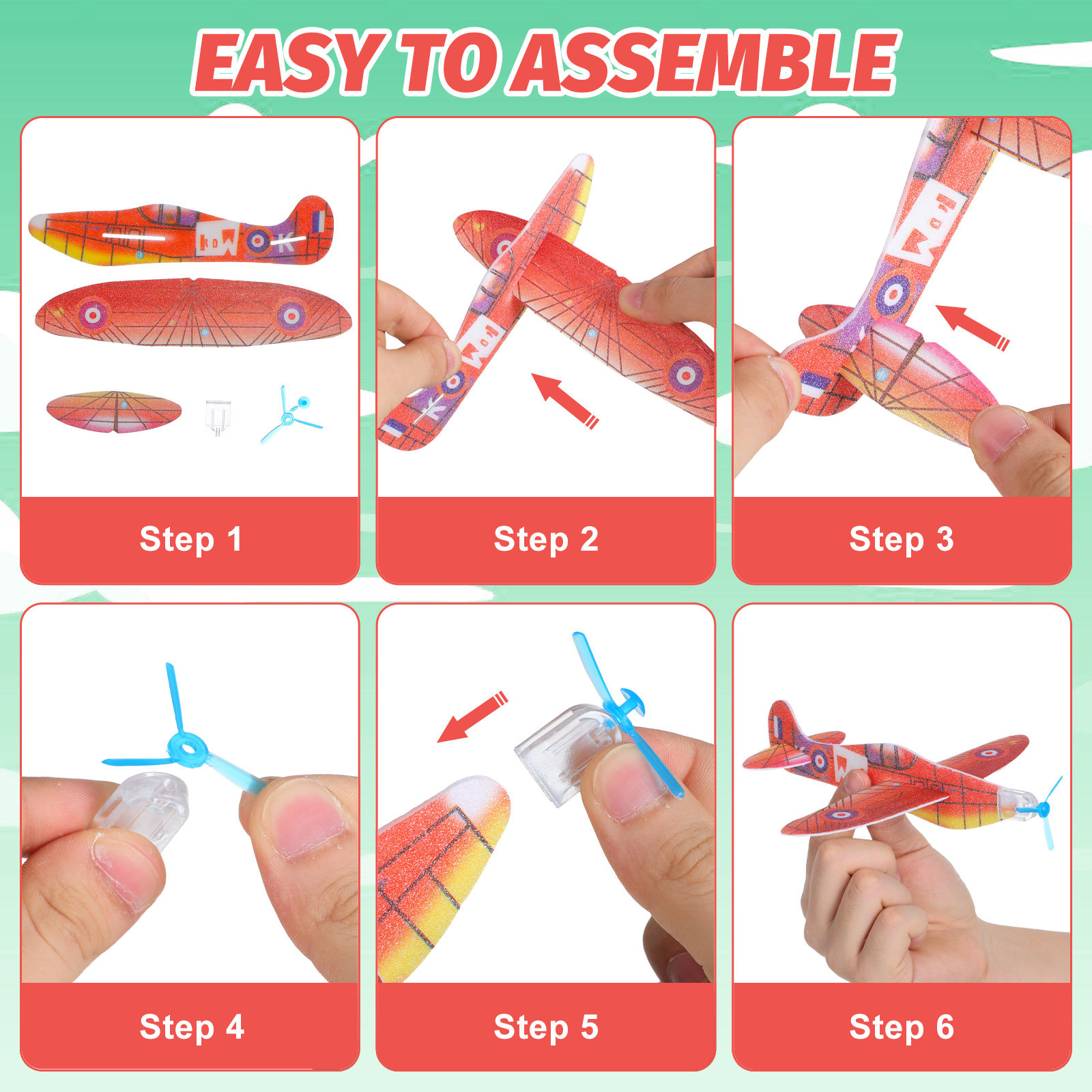 36 قطعة من نماذج الطائرات الإس - مراجعة Kids Outdoor Gifts وسعره