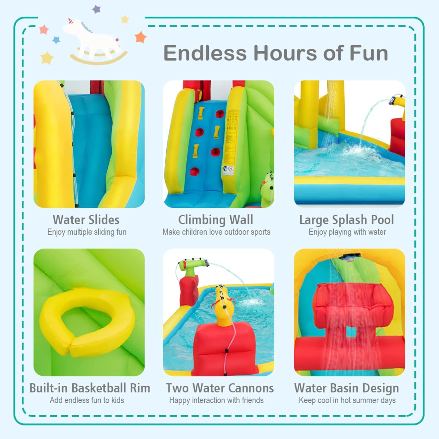 حديقة مائية قابلة للنفخ ضخمة ل - مراجعة Kids Outdoor Gifts وسعره