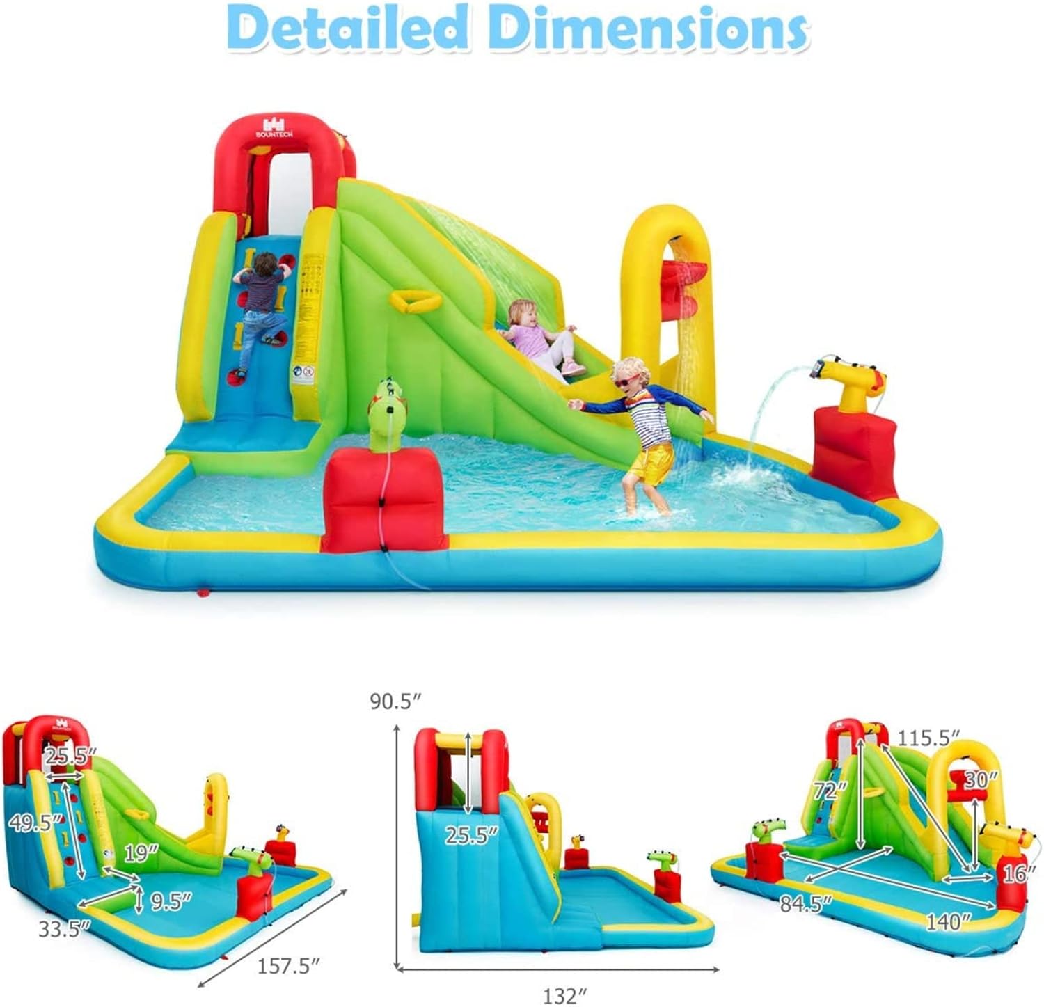حديقة مائية قابلة للنفخ ضخمة ل - مراجعة Kids Outdoor Gifts وسعره