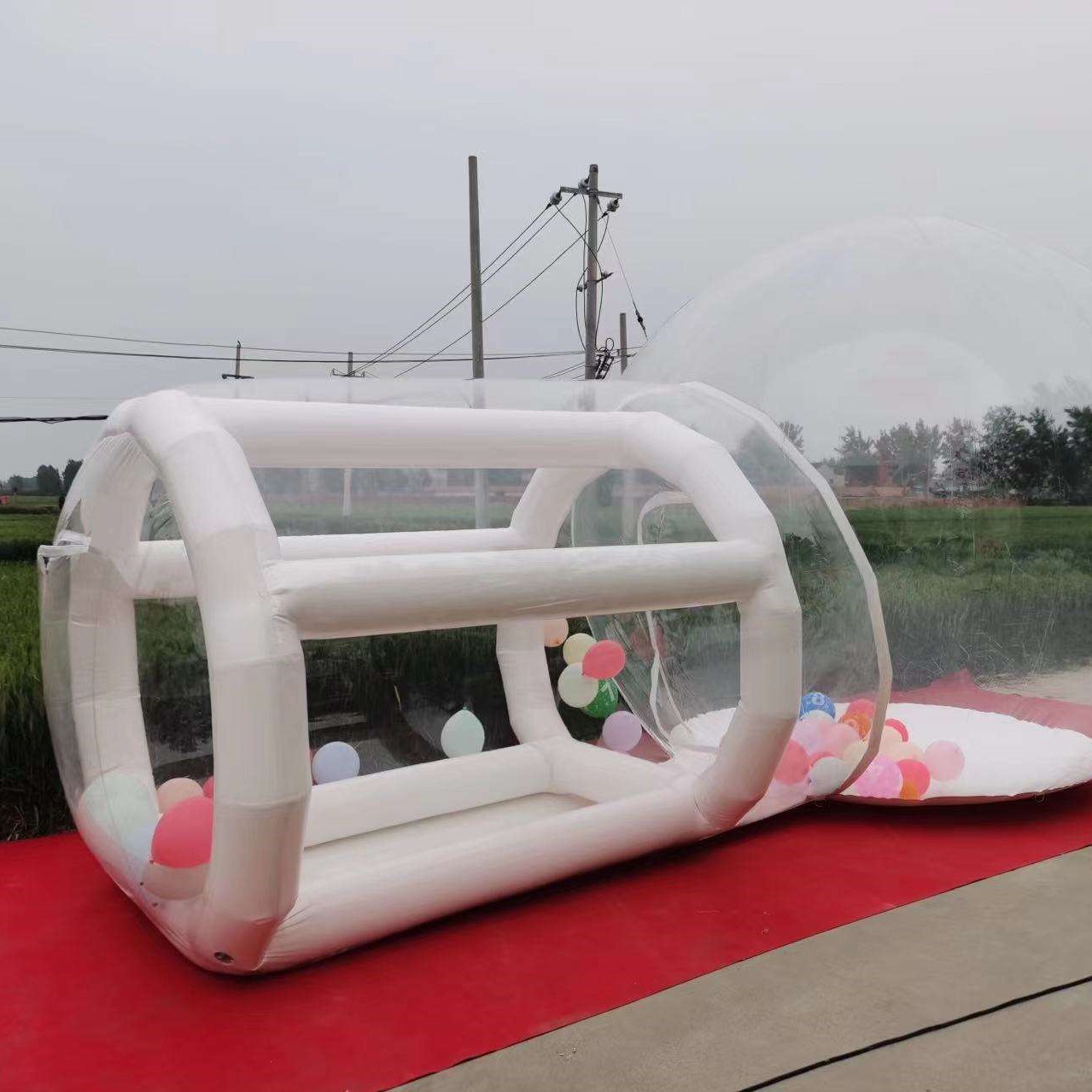 قلعة قفز قابلة للنفخ من البلاس - مراجعة Kids Outdoor Jumping Castle وسعره