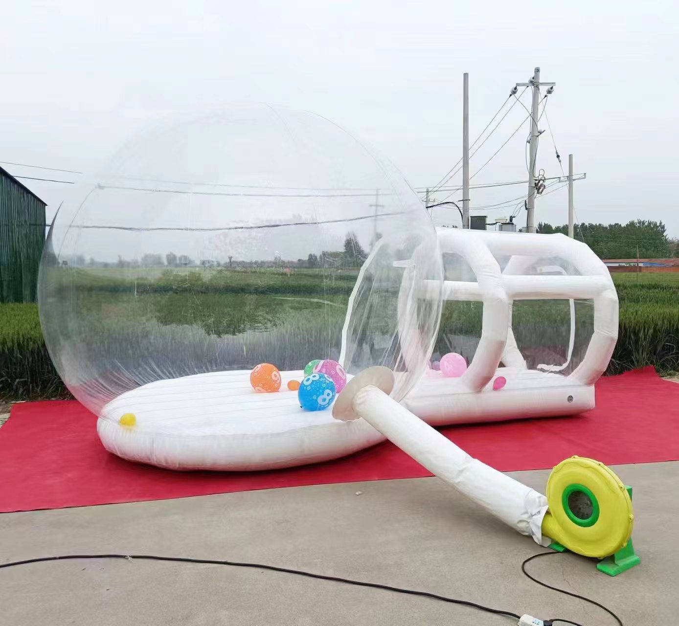قلعة قفز قابلة للنفخ من البلاس - مراجعة Kids Outdoor Jumping Castle وسعره