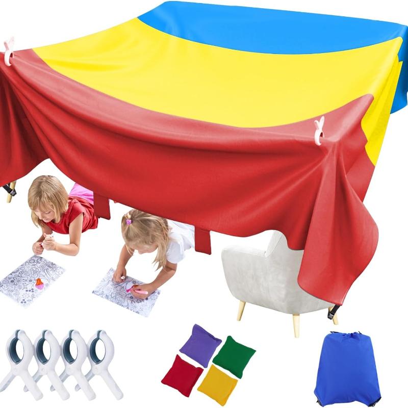 مجموعة بناء حصن سحرية جديدة لل - مراجعة Kids Outdoor Fort Building Kit وسعره