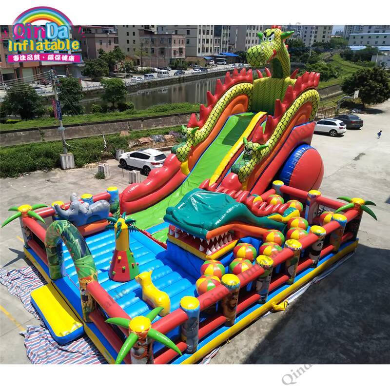 17*11 متر كبير نفخ القلعة نطاط - مراجعة Kids Outdoor Jumping Castle وسعره