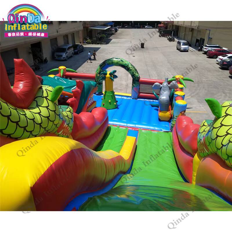 17*11 متر كبير نفخ القلعة نطاط - مراجعة Kids Outdoor Jumping Castle وسعره