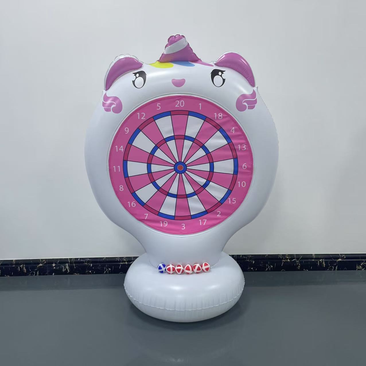 نفخ يونيكورن رمي لعبة الهدف لز - مراجعة Kids Outdoor Toys وسعره