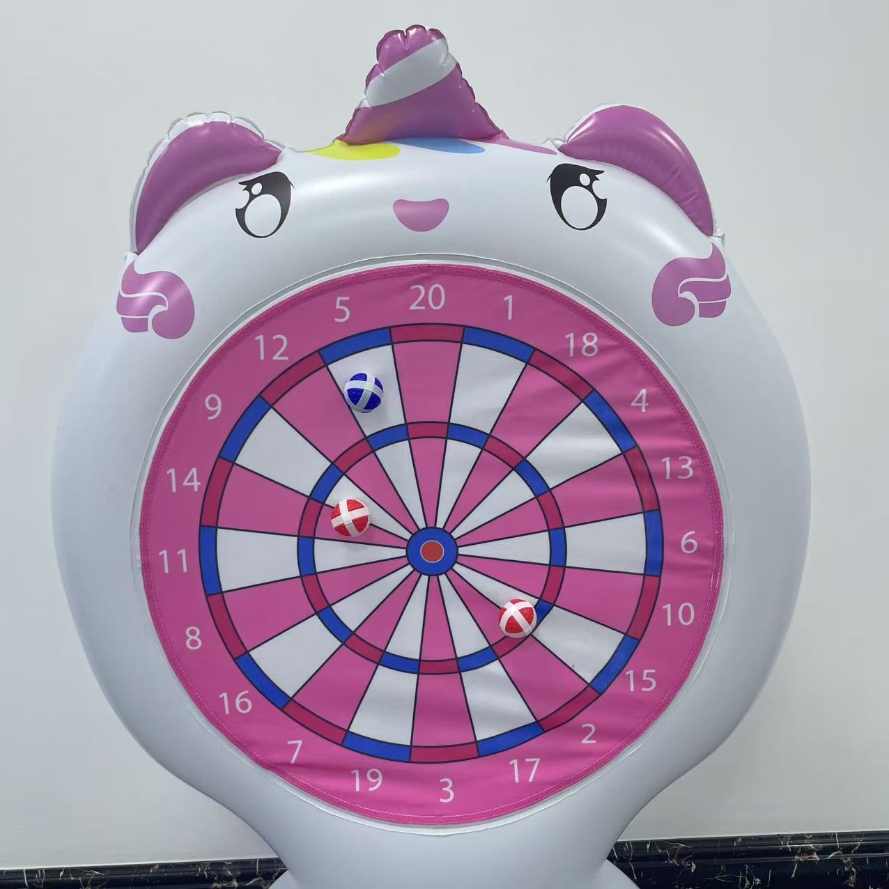 نفخ يونيكورن رمي لعبة الهدف لز - مراجعة Kids Outdoor Toys وسعره