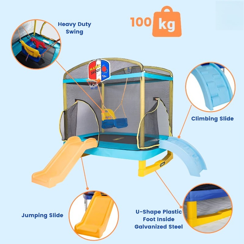 ترامبولين للأطفال للاستخدام ال - مراجعة Kids Outdoor Slide وسعره